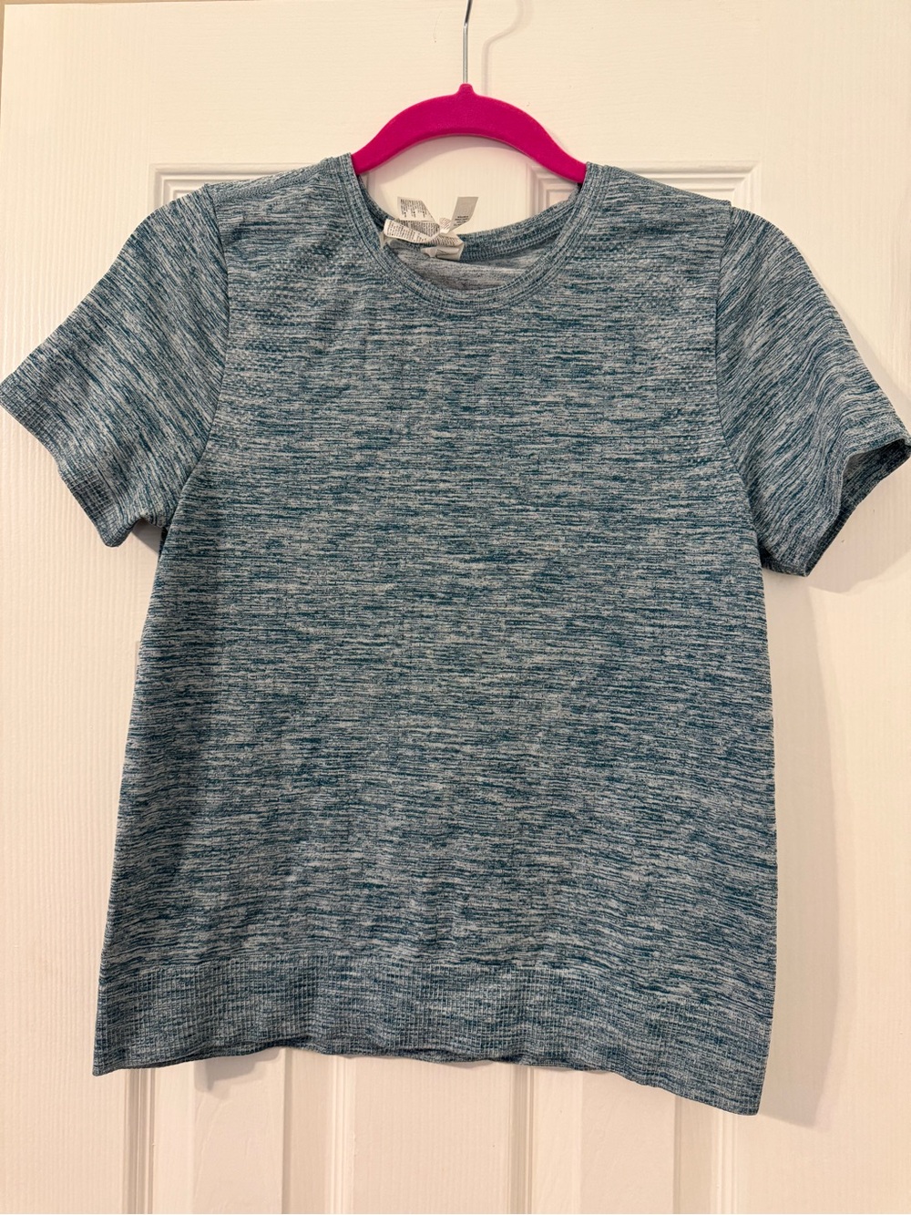 Athleta Teal Heather Short Sleeve Tee